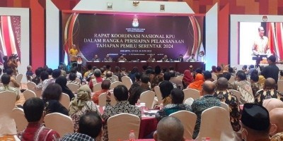 Rakornas Persiapan Pemilu Dibuka, Hasyim Asyari Minta KPU Provinsi Perkuat Komitmen Kerja