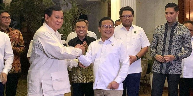 Ketua umum Partai Gerindra Prabowo Subianto dan Ketua Umum DPP PKB Abdul Muhaimin Iskandar/Net